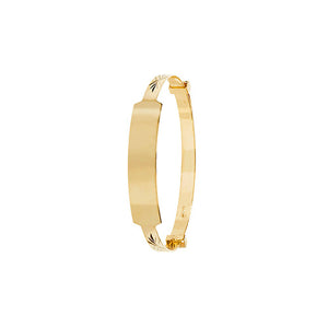 9ct Yellow Gold Expanding 3mm ID Baby Bangle