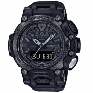 CASIO G SHOCK GRAVITY MASTER MONOCHROME BLACK RUBBER S W