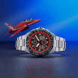 Citizen Eco-Drive Gents Limited Edition Red Arrows Black Dial Steel Bracelet Watch