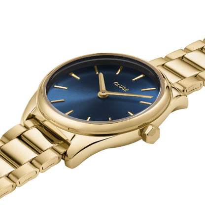 Cluse Féroce Mini Steel, Blue, Gold Colour