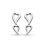 Kit Heath Desire Love Story Heart Duo Drop Earrings