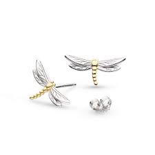 Kit Heath Flyte Dragonfly Golden Petite Stud Earrings