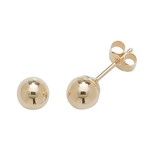 9ct Yellow Gold 5mm Ball Stud
