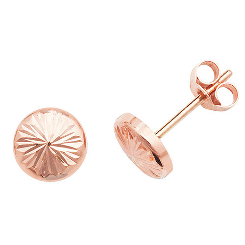 9ct Rose Gold Stud Earring