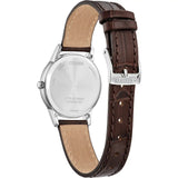 Citizen Ladies Eco-Drive Brown Leather Strap Watch