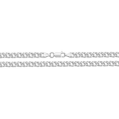 Sterling Silver Double Curb Chain