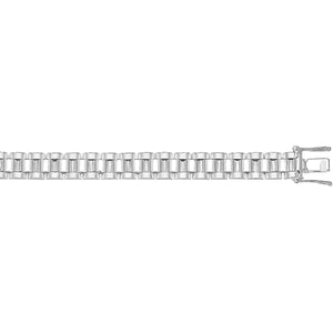 Sterling Silver Watch Strap Bracelet 8mm Link