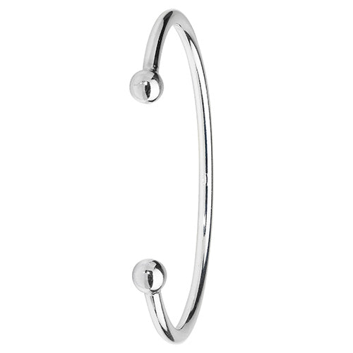 Sterling Silver Torc Bangle