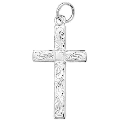 Sterling Silver Engraved Cross Pendant