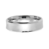 Sterling Silver 6mm Satin Finish Wedding Band