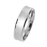 Sterling Silver 6mm Satin Finish Wedding Band