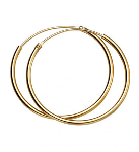 Silver G/P 30mm x 1.5mm Hoop