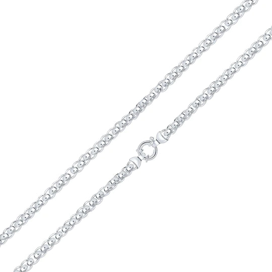 Silver Handmade 6.7mm Rollerball Chain