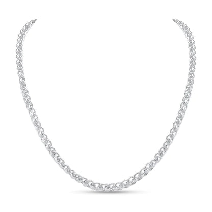 Silver Handmade 6.7mm Rollerball Chain