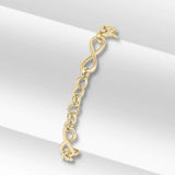9CT Yellow Gold Handmade Infinity Belcher Chain