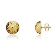 9ct yellow gold stud earring