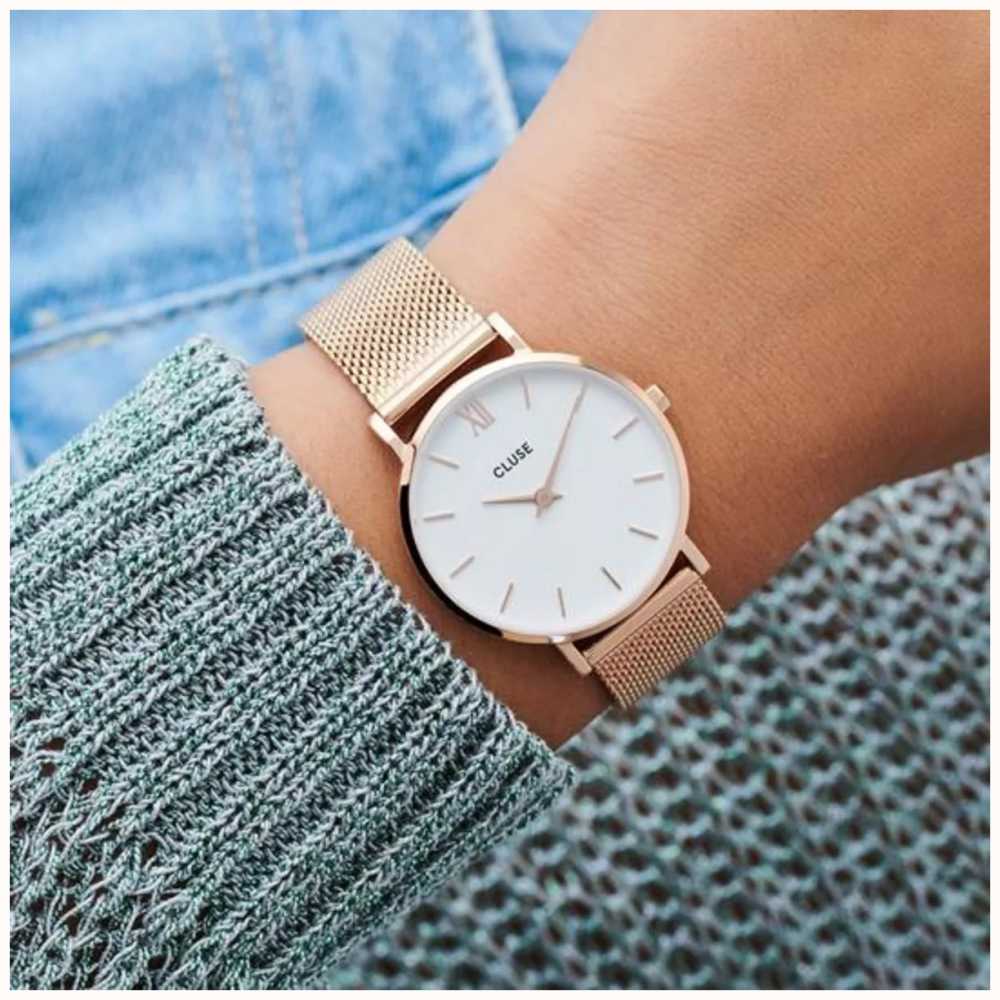 Rose gold cluse watch sales