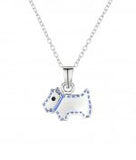 Jo for Girls sterling silver scottie dog pendant