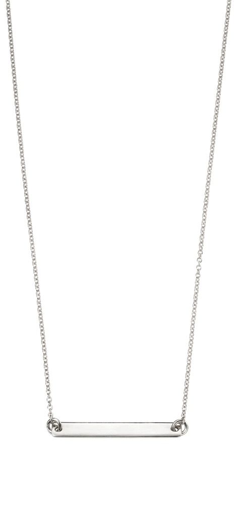 Sterling Silver Id Necklace