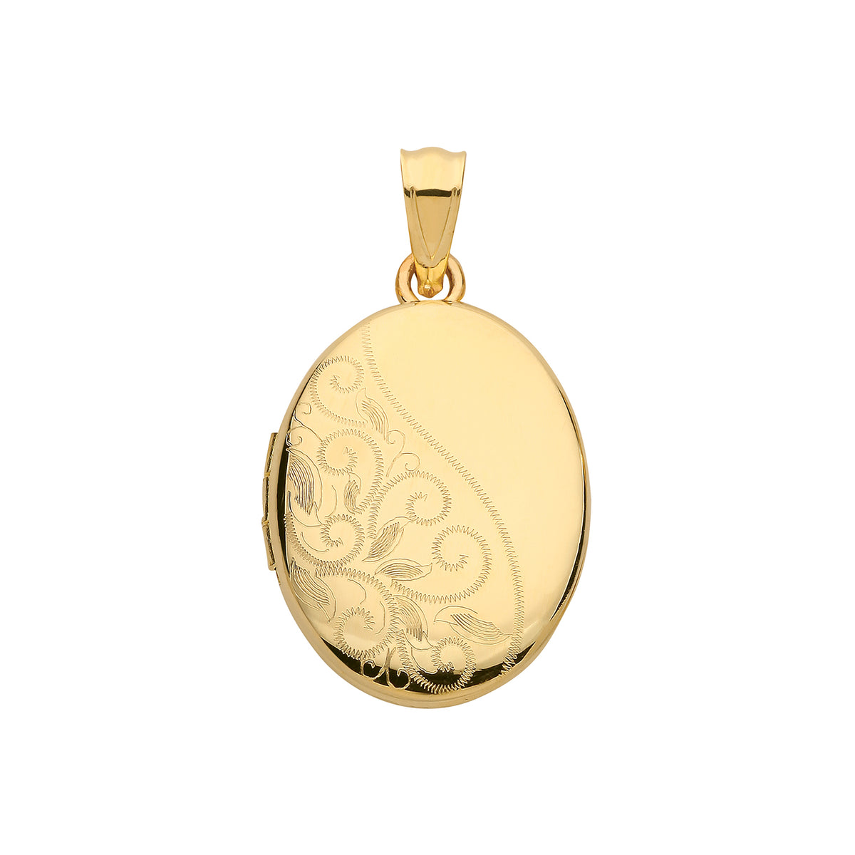 9ct Yellow Gold Oval Locket