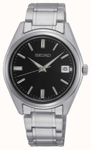 Seiko Conceptual Gent's Quartz, Stainless Steel, Black Dial Bracelet Watch