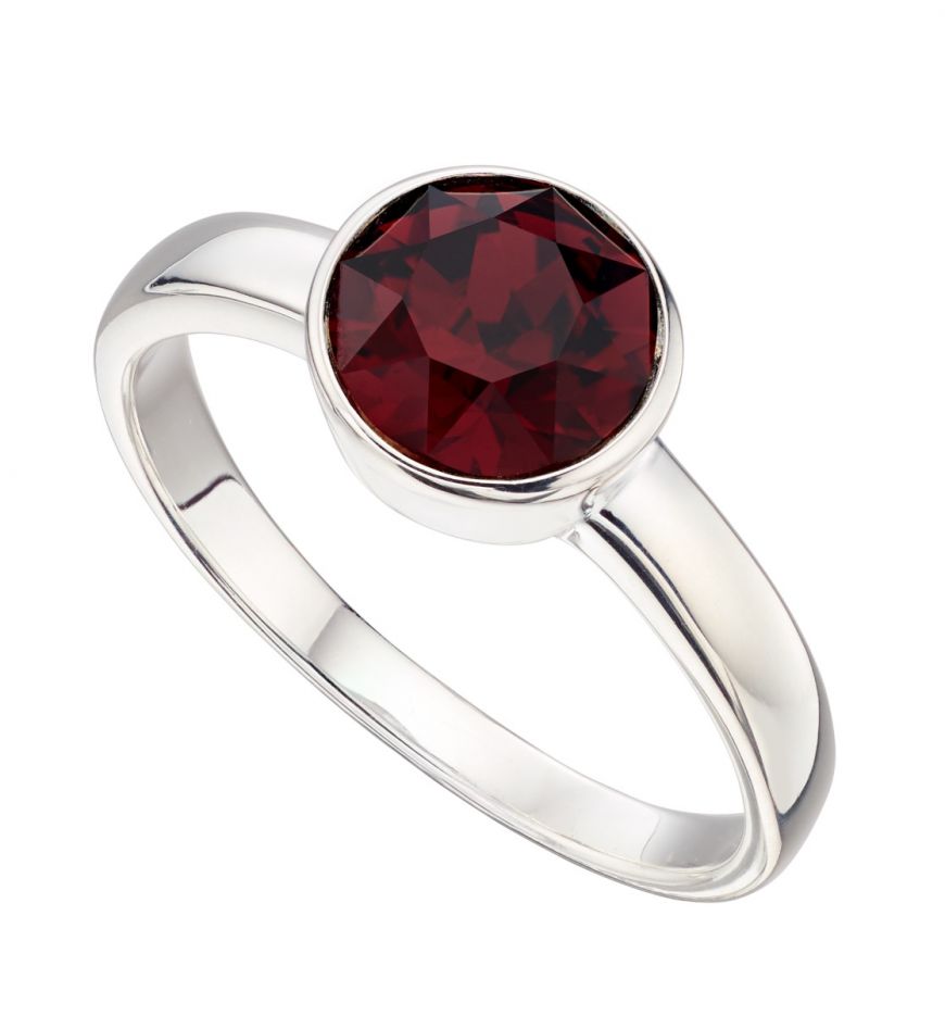 Silver January Birthstone Ring