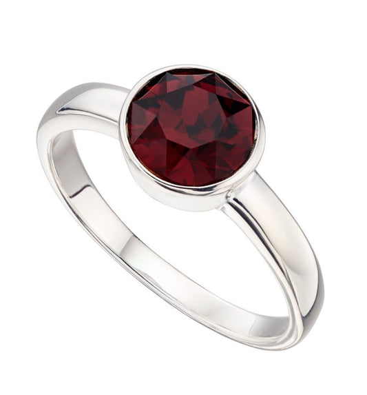 Silver January Birthstone Ring