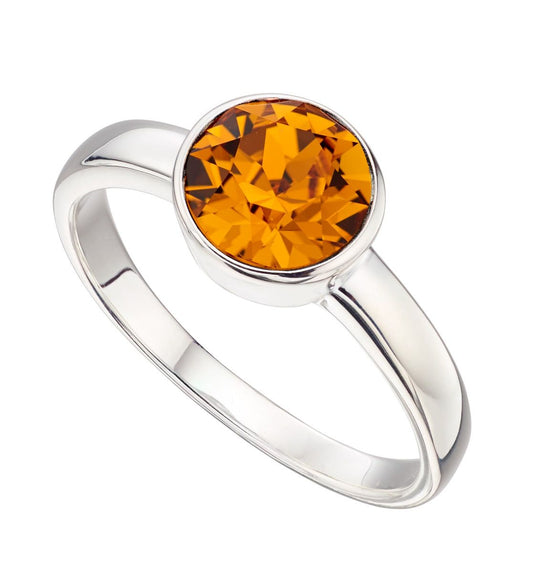 Silver November Birthstone Ring