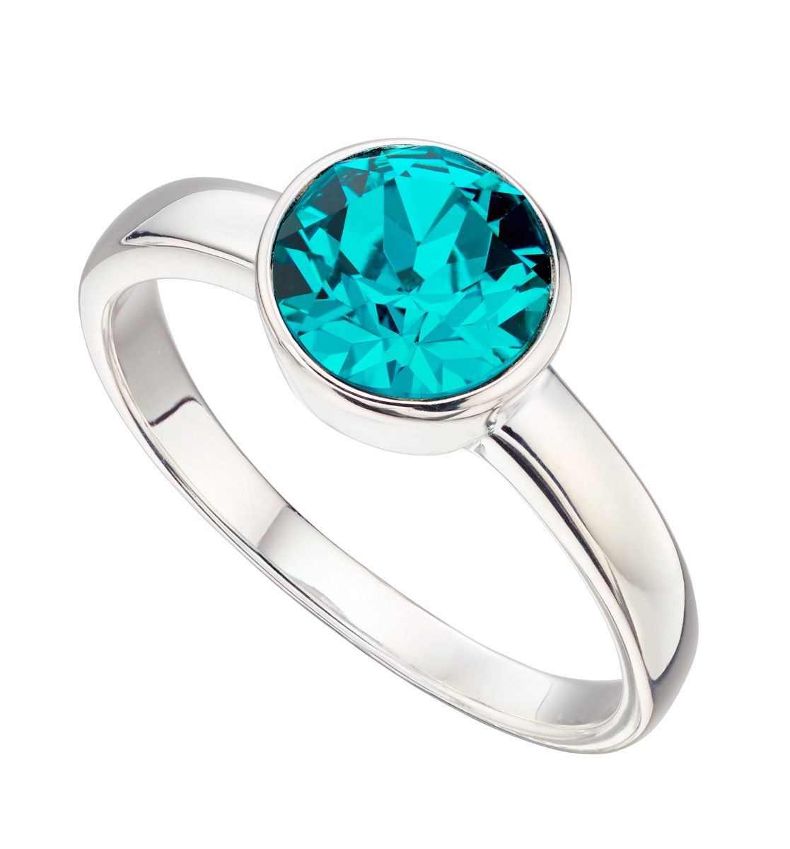 Silver December Birthstone Ring
