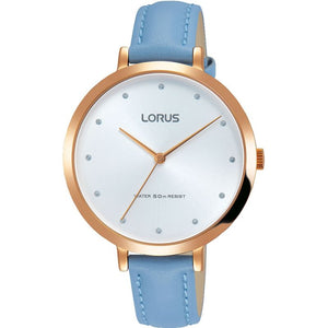 Lorus Ladies RGP Blue Strap Watch