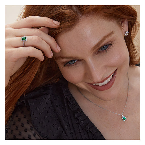 Sterling Silver Round Cluster Style CZ Stud Earrings
