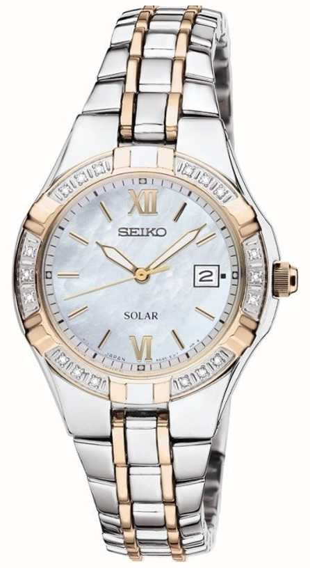 Seiko Ladies Dress Watch Solar | Stainless Steel Strap