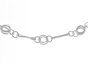 SILVER 8MM HANDMADE BRACELET 19CM