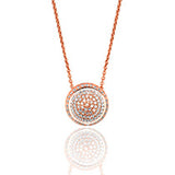 Sterling Silver Pave Set Pendant & Chain