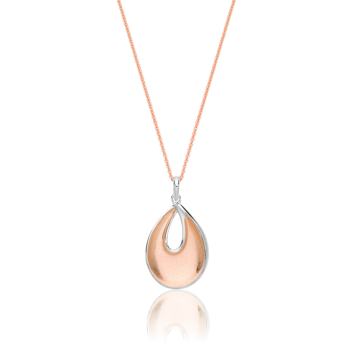 Sterling Silver CZ Pendant & Chain