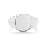 Sterling Silver Gents Cushion Signet Ring