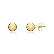 9ct yellow gold stud earring