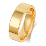 9ct Yellow Gold 6mm Flat Court Wedding Ring