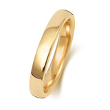 9ct Yellow Gold 3mm Court Wedding Ring