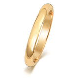 18ct Yellow Gold 2.5mm D Shaped Wedding Ring