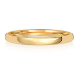 18ct Yellow Gold 2mm Court Wedding Ring