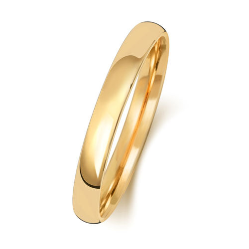 18ct Yellow Gold 2.5mm Court Wedding Ring